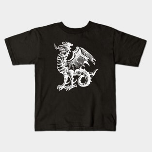 Medieval Heraldic Cockatrice Kids T-Shirt